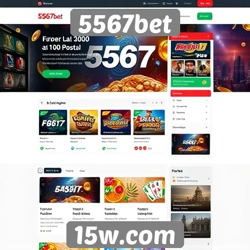 Acessibilidade e design do site 5567bet