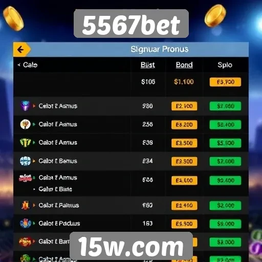 Diferenciais de bônus oferecidos pelo 5567bet